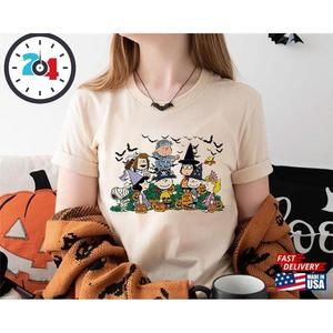 Spooky Halloween Movie Characters Shirt Gift Snoopy Fall T-Shirt  Unisex